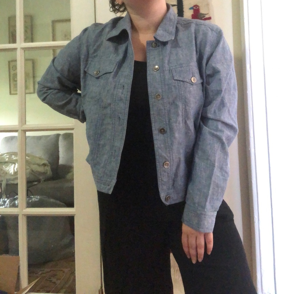 Linen Chambray/denim shirt/jacket